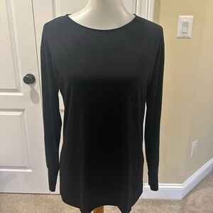 Commando Micro Modal Black long Sleeve Sz S